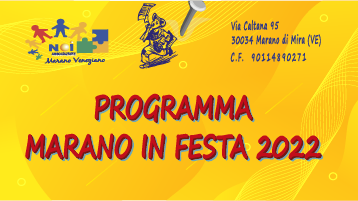 Appunti Programma Marano in Festa 2022